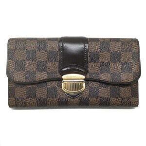 Louis Vuitton Portefeuille Wallet Sistina Bifold Long Ebene Brown
